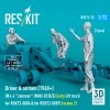 RESKIT RSF72-0075 Driver & airmen (1960+) (3 pcs) (MJ-4 Jammer (MHU-83 B/E) Early lift truck for RSK72-0006 & for RSK72-0007) (scene 2) (3D Printed) 1/72